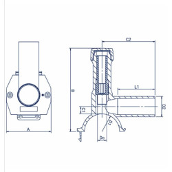 FOX Trójnik siodłowy elektrooporowy z nawiertką 90/32mm TS09003211